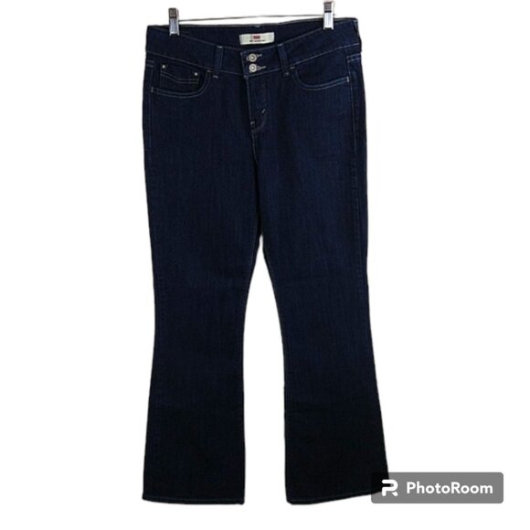 Levi's Women's 526 Slender Boot Cut Jeans - Dark Blue - Picture 1 of 11
